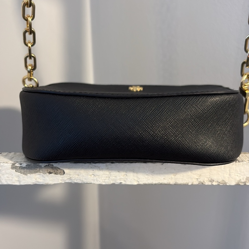 Tory Burch Black and Gold Crossbody Bag - Picture 8 of 8
